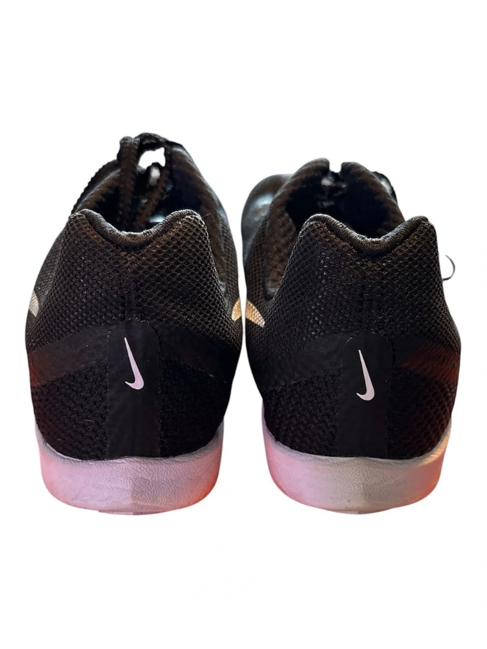 Nike Black and White Men's Track Spike Athletic Shoes